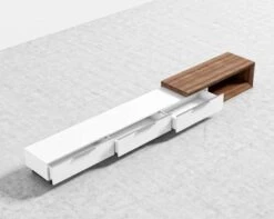 Winston Media Console -Furniture Shop Winston Media Console Angle 2 Open