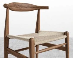 Elbow Chair - Woven -Furniture Shop Woven Elbow Chair Walnut 4